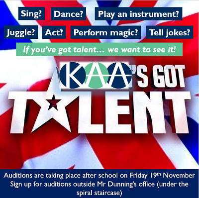 KAA’s Got Talent Auditions – Friday 19 November - Preview Image