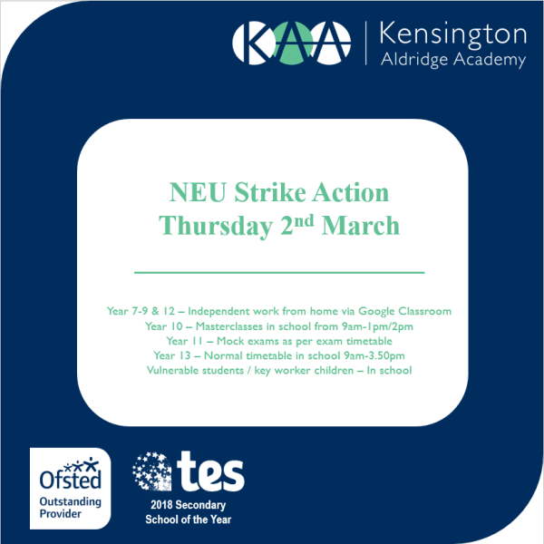 NEU Strike – Thursday 2nd March - Preview Image