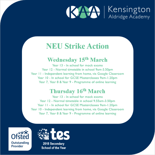 NEU Strikes – 15 & 16 March - Preview Image